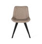 GINER Y COLOMER Lote de 2 sillas beige con patas de acero negro